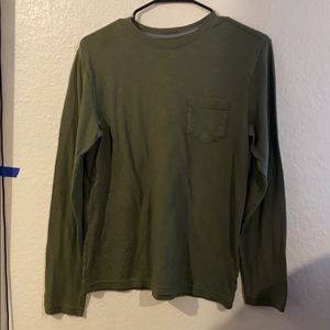Wonder nation dark green long sleeve shirt